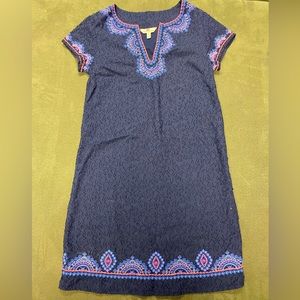 Vineyard Vines embroidered beaded shift dress 00